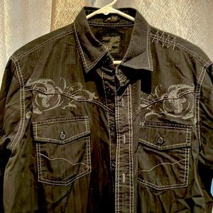 BKE Men’s Slim Fit Long Sleeve Shirt